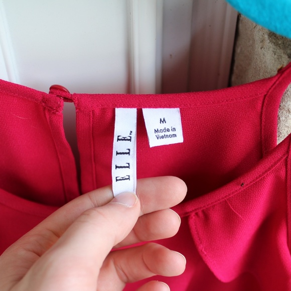 Persian Red Ruffle Tank Top - Picture 3 of 6